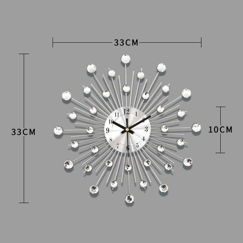 ✨60% RABATT🕰️ Kreativ väggklocka i strass – Tyst, minimalistisk lyx för vardagsrum, matsal och entré! 💎🏡