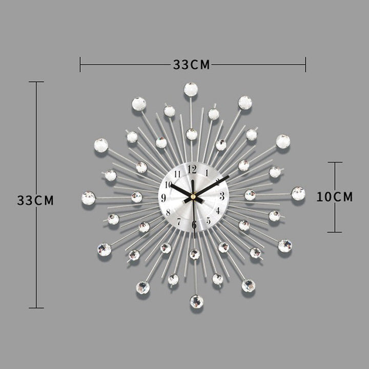 ✨60% RABATT🕰️ Kreativ väggklocka i strass – Tyst, minimalistisk lyx för vardagsrum, matsal och entré! 💎🏡