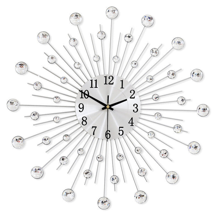 ✨60% RABATT🕰️ Kreativ väggklocka i strass – Tyst, minimalistisk lyx för vardagsrum, matsal och entré! 💎🏡