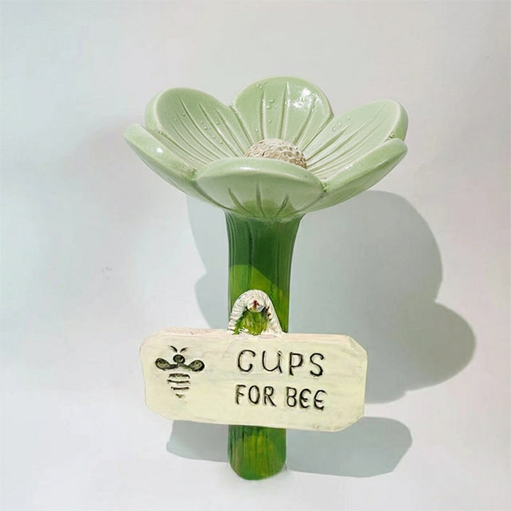 ⏳Begränsad tid 50 % rabatt🐝Blommformad vattenstation för bin💧