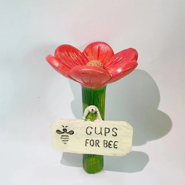 ⏳Begränsad tid 50 % rabatt🐝Blommformad vattenstation för bin💧