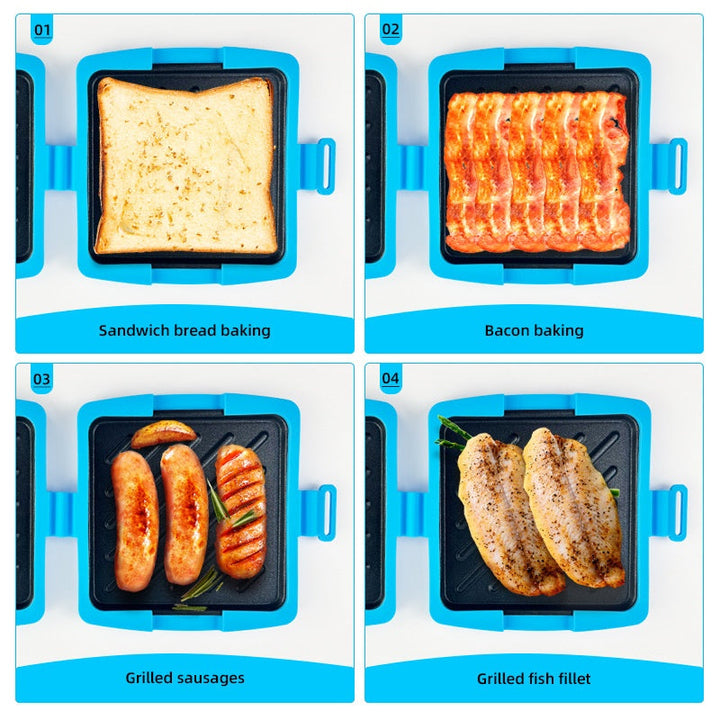 🔥50% RABATT🍞Mikrovågsugn & Brödrost med Grillfunktion – Mångsidig, Lätt att rengöra & Perfekt för snabba måltider🥪