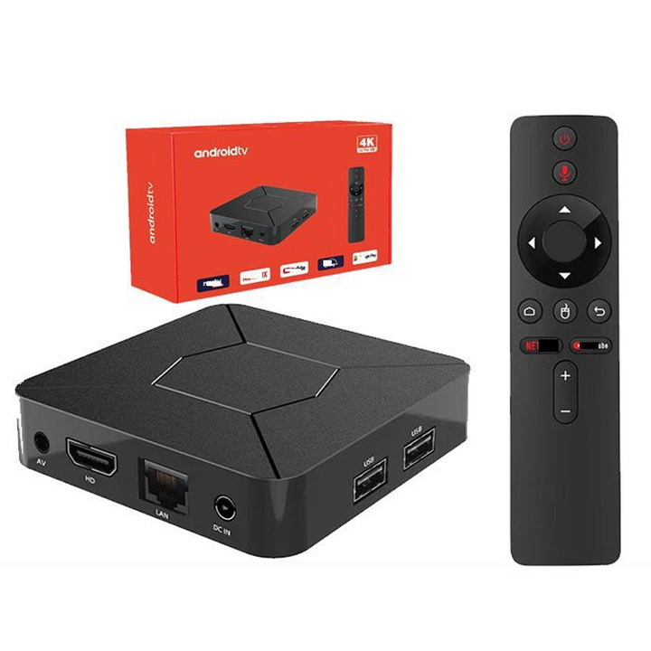 4K Android TV-box med 2,4G/5G Wi-Fi och BT 5.0